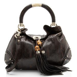 Gucci Python Indy Medium Satchel